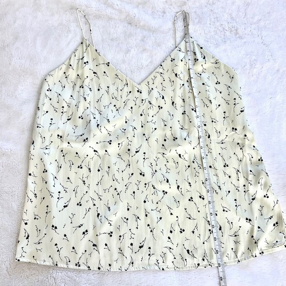 Something Navy Slip Floral Tank Top Large Yellow Floral Spaghetti Strap Cami - Picture 7 of 7